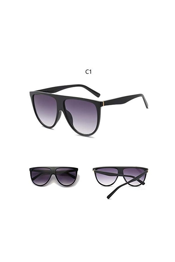 MENGYUE Thin Shadow Flat Top Lunettes De Soleil Femmes Hommes Vintage Oversized Pilot Lunettes De Soleil De Sexy Female Shade