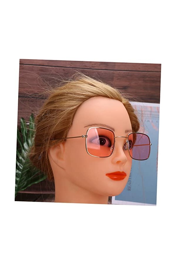 SAFIGLE Lunettes De Soleil Rétro Lunettes De Soleil Pour Femmes Verres De Fête Décoratifs Lunettes De Plage Lunettes De Solei