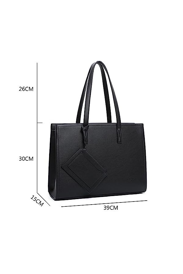 Gallantry - Sac A Main Femme avec Pochette - Cabas Format A4 pour Cours - Taille Shopping Fourre-Tout Porte-Document - Tendan