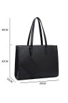 Gallantry - Sac A Main Femme avec Pochette - Cabas Format A4 pour Cours - Taille Shopping Fourre-Tout Porte-Document - Tendan