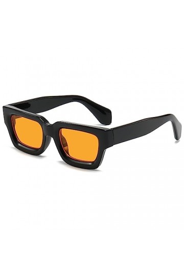 SHEEN KELLY Vintage épais étroit rectangulaire lunettes de soleil hommes femmes cadre carré lentilles colorées lunettes éléga