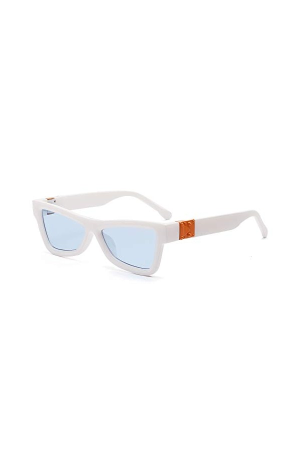 YIERJIU Lunettes Nouvelle Marque Designer Lunettes De Soleil Punk Hommes Lunettes De Soleil De Mode Femmes Rectangle Noir Lun