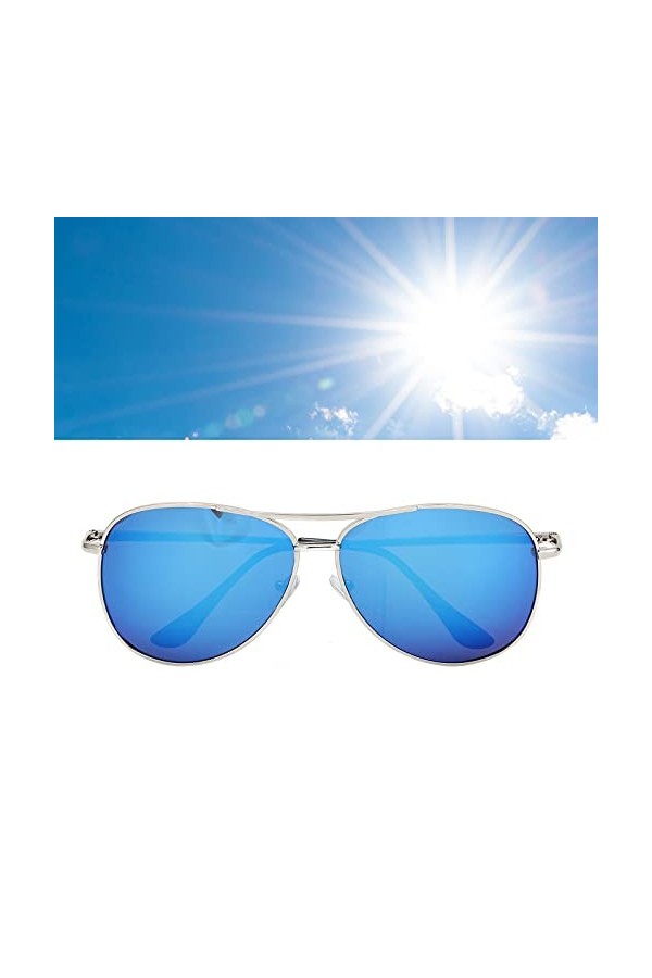 Lunettes de soleil classiques, lunettes de soleil de protection UV à la mode rétro pour hommes et femmes au volant