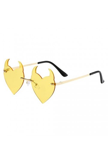 Dorjuli Lunettes de soleil vintage en forme de cœur - Lunettes de soleil classiques - Verres teintés UV - Lunettes de soleil 