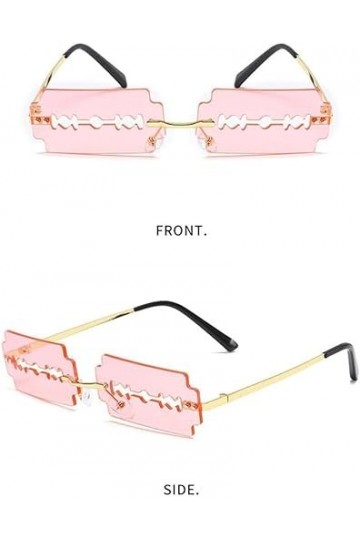 Uteruik Lunettes de soleil sans monture pour femme B 