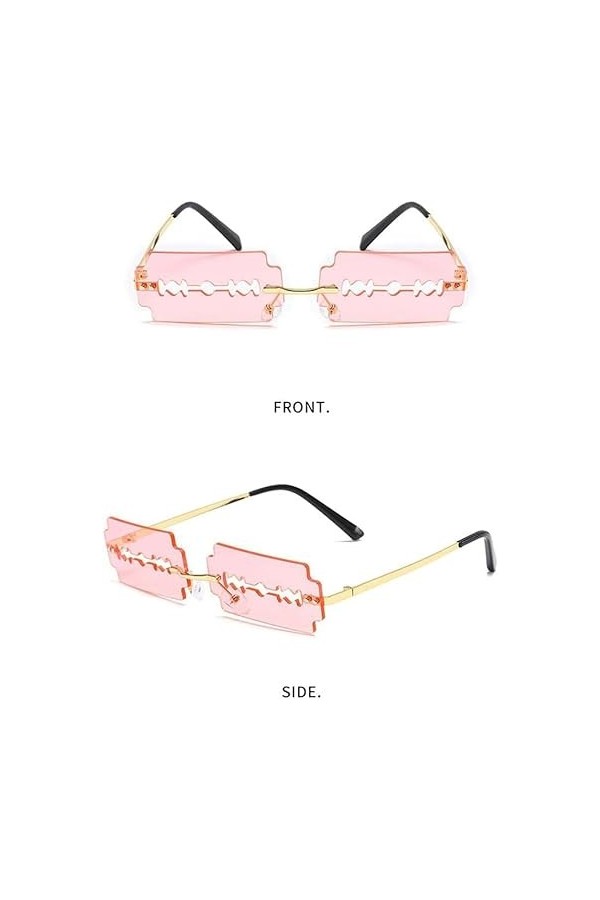 Uteruik Lunettes de soleil sans monture pour femme B 