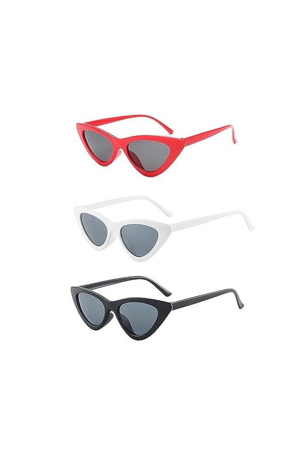 XoeLLe Lunettes Chat Lunettes de Soleil, Lunettes de Soleil Polarisées Vintage pour Homme Femme, Anti-UV Légères Lunette de C
