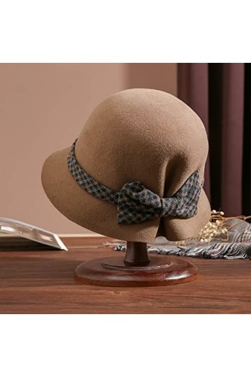 EGROOV Chapeau Femme Filles Chapeau Bonnet Femme Cloche Chapeau Dames irrégulier pêcheur Chapeau Femmes Hiver Feutre Cadeaux 