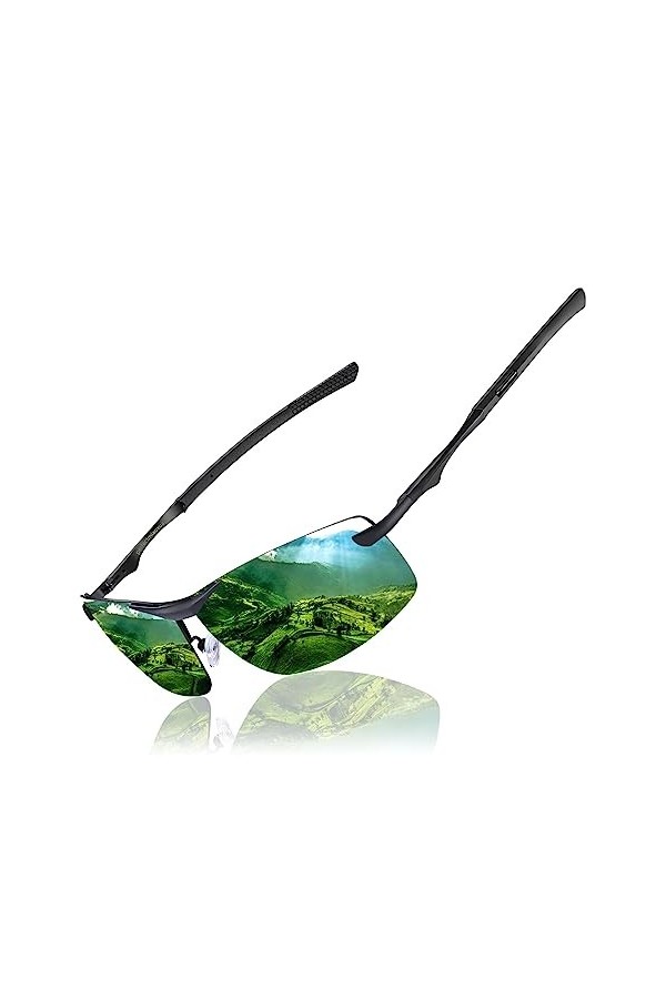 Lunettes de soleil Pilote polarisées hommes femmes Mode Sommer Vacances Extérieur Conduite Pêche Course à pied Cadre incassab