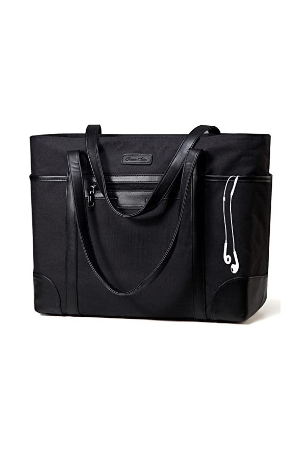 Sac Ordinateur Femme,ChaseChic Sac Cabas Femmes Imperméable Classique Enseignantes 15,6 pouces Ordinateur Sacs De Travail Pou