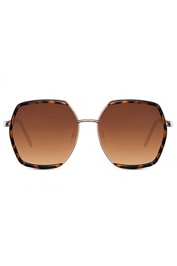 Cheapass Lunettes de Soleil Larges Oversize Écran Noir XL avec Verres Foncés Dégradés et Grosses Branches Protection UV400 St