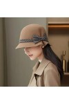 EGROOV Chapeau Femme Filles Chapeau Bonnet Femme Cloche Chapeau Dames irrégulier pêcheur Chapeau Femmes Hiver Feutre Cadeaux 