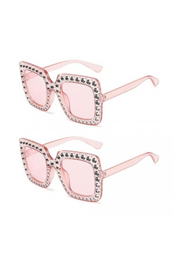 MIVAIUN 2 Pièces Lunettes de Fête Rétro pour Femme, Lunettes pour Femmes, Lunettes de soleil polarisées pour femme vintage ré