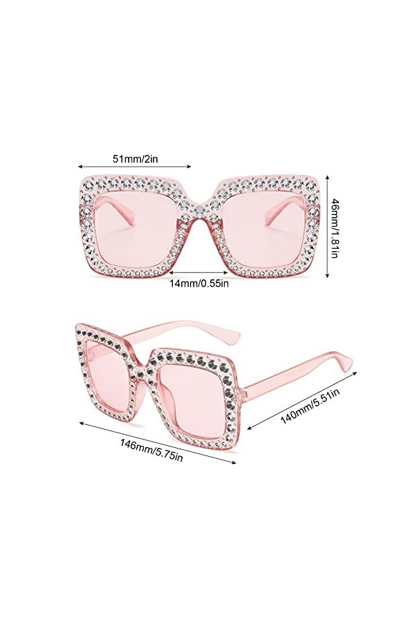 MIVAIUN 2 Pièces Lunettes de Fête Rétro pour Femme, Lunettes pour Femmes, Lunettes de soleil polarisées pour femme vintage ré