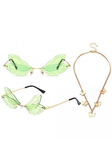 LaVenty Lunettes de soleil papillon festival lunettes de soleil techno femmes concert tenues papillon lunettes de soleil lune