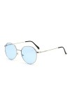 LHSDMOAT Lunettes de soleil rondes fashion pour hommes femmes, lunettes de soleil vintage style Lennon, rétro lunettes de sol