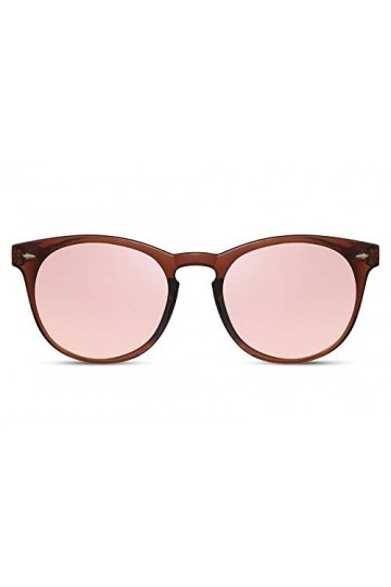 Cheapass Lunettes de Soleil Jolie Monture Ronde Grise Transparente avec des Verres foncés Mode Protection UV400 Hommes Femmes