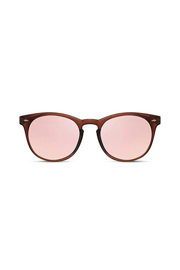 Cheapass Lunettes de Soleil Jolie Monture Ronde Grise Transparente avec des Verres foncés Mode Protection UV400 Hommes Femmes