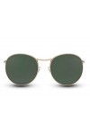 Cheapass Sunglasses Lunettes Rondes Rétro Classique Verres Verts UV400 Hommes Femmes