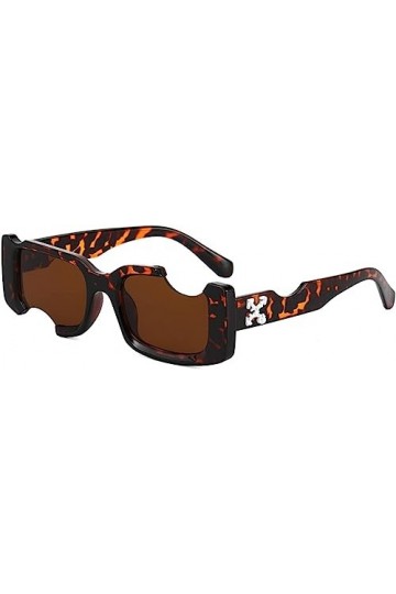 Été extérieur Petit Cadre Rectangle Designer Lunettes de Soleil personnalisé Hip Hop Trou Lunettes de Soleil Nuances pour Hom