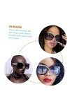 INOOMP Lunettes De Soleil Femme Des Lunettes De Soleil Lunettes De Soleil Plates Lunettes De Soleil Carrées Pour Femmes Aux F