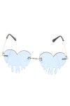 Toyvian Larmes Drôle Lunettes Nuage Sans Monture Lunettes De Soleil De Quai Pour Femmes Lunettes De Soleil Femme Lunettes De 