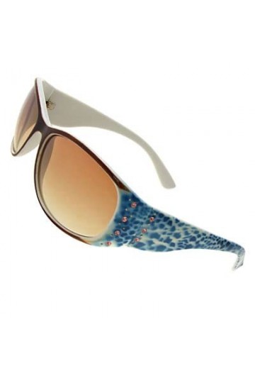 Ruilogod Coffee Fashion Lady Lunettes de soleil