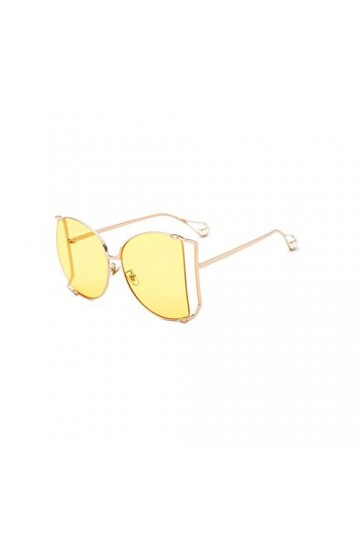 Lubier pour femme Perle de Grand cadre Lunettes de soleil Lunettes soleil femme coloré en métal ajouré dans toute SA Vérité l