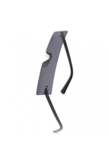 SOIMISS Petite Rectangulaire sans Monture Lunettes de Soleil pour Femmes Carré Clair Rétro Lunettes de Soleil Ultra- Léger en