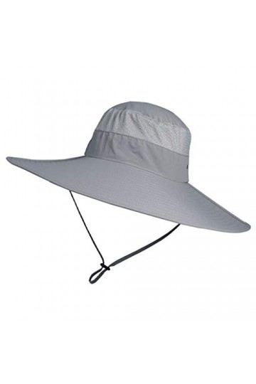OIUHJN Chapeau de pluie ciré Sun Men Chapeau de pêcheur Visage Pliable Seau Protection Cap en plein air Chapeaux de soleil Fi