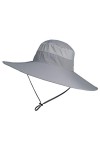 OIUHJN Chapeau de pluie ciré Sun Men Chapeau de pêcheur Visage Pliable Seau Protection Cap en plein air Chapeaux de soleil Fi