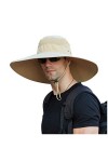 OIUHJN Chapeau de pluie ciré Sun Men Chapeau de pêcheur Visage Pliable Seau Protection Cap en plein air Chapeaux de soleil Fi