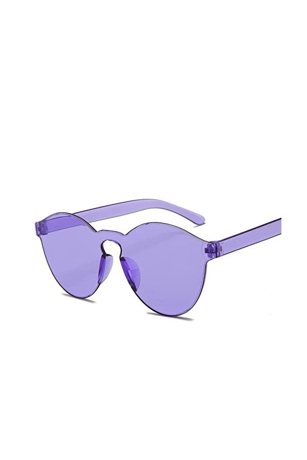 2023 Nouvelles Lunettes De Soleil épaisses sans Monture Femmes Océan Couleur Lentille Lunettes De Soleil Femme Sexy Dame Tran