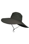 OIUHJN Chapeau de pluie ciré Sun Men Chapeau de pêcheur Visage Pliable Seau Protection Cap en plein air Chapeaux de soleil Fi