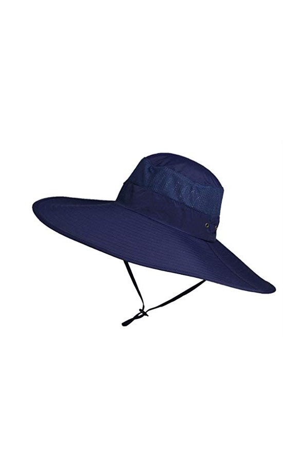 OIUHJN Chapeau de pluie ciré Sun Men Chapeau de pêcheur Visage Pliable Seau Protection Cap en plein air Chapeaux de soleil Fi