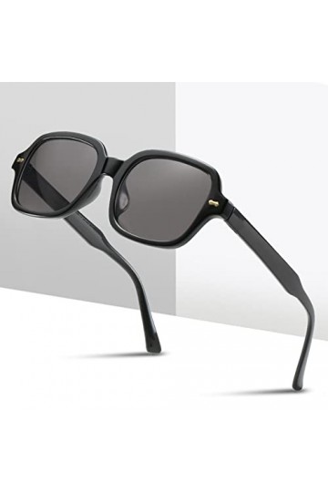 SARGE Lunettes de Soleil carrées Femmes&nbsp;&nbsp;&nbsp;Marque de Luxe Designer Nouveau rétro Clair Jaune Lunettes de Soleil Hommes Vintage