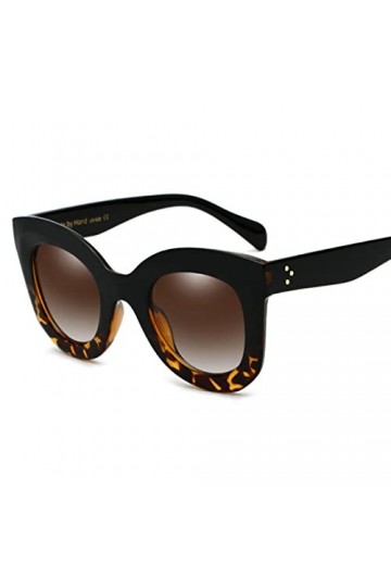 Lunettes de Soleil à Monture Ronde Femmes rétro Tendance Street Beat Classique Lunettes de Soleil en Plein air