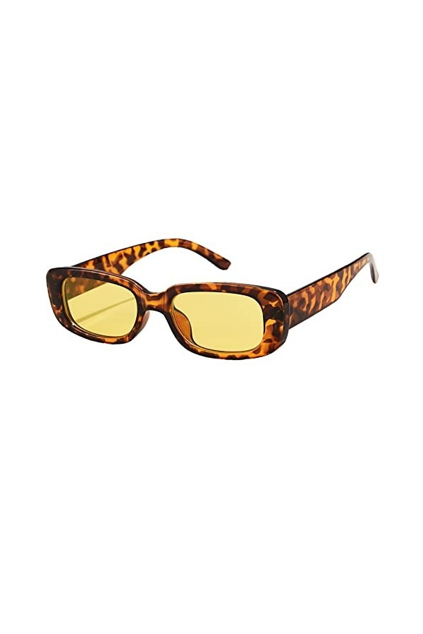 Long Keeper Lunettes de Soleil Rectangulaires Protection UV400 Lunettes de Conduite Rétro pour les Femmes