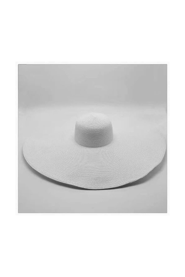 XKUN Chapeau Femme 90Cm 80Cm 70Cm Summer Grand Chapeau De Paille Au Bord De La Chapeau De Chapeaux Flexilleux Bord Soleil Cha