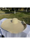 XKUN Chapeau Femme 90Cm 80Cm 70Cm Summer Grand Chapeau De Paille Au Bord De La Chapeau De Chapeaux Flexilleux Bord Soleil Cha