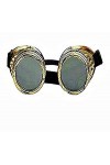 KIRALOVE Lunettes de soleil steampunk pour homme - femme - vintage - victorienne - vintage - cuivre - printemps - automne - h