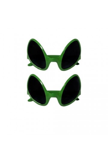 Dozer Alien Gonflable 64 cm Vert avec Lunettes de Soleil UV 400 Protection Pack de 2 Lunettes Alien 