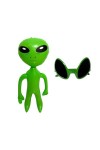 Dozer Alien Gonflable 64 cm Vert avec Lunettes de Soleil UV 400 Protection Pack de 2 Lunettes Alien 