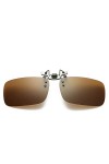 1x Clip Solaire, Polarized lunettes de soleil, protection UV400, Clip sur lunettes de soleil, pour hommes femmes, pour la con