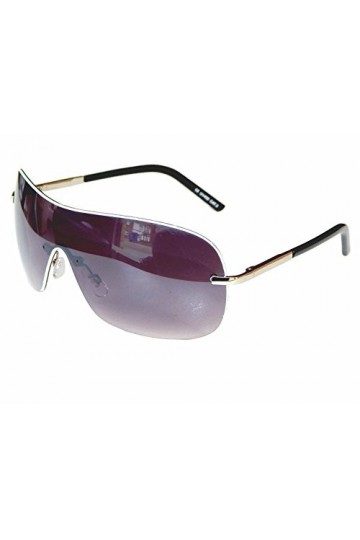 Gil SSC Lunettes de soleil Lunettes porno pour homme et femme avec branches flexibles au choix M 8, Argent Noir Violet, Breit