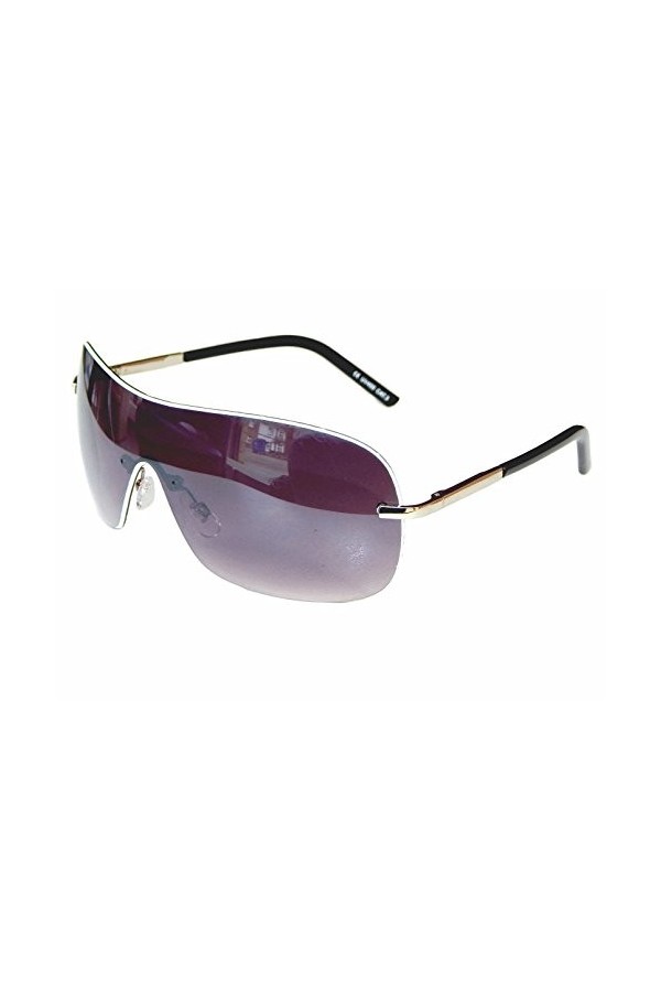 Gil SSC Lunettes de soleil Lunettes porno pour homme et femme avec branches flexibles au choix M 8, Argent Noir Violet, Breit