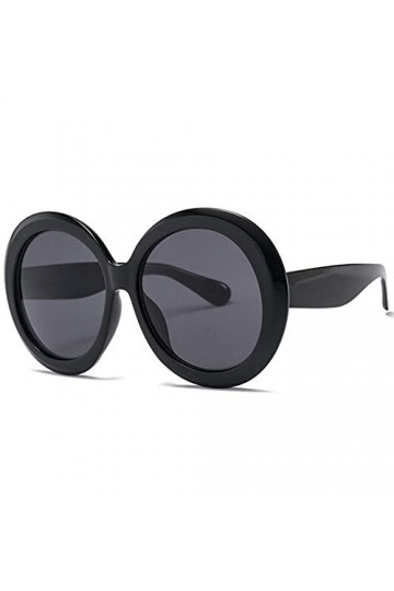 Bontannd 1pc Lunettes De Soleil Rondes Femmes Vintage Noir Vert Surdimensionné Cadres Miroir Nuances Femmes Lunettes De Solei