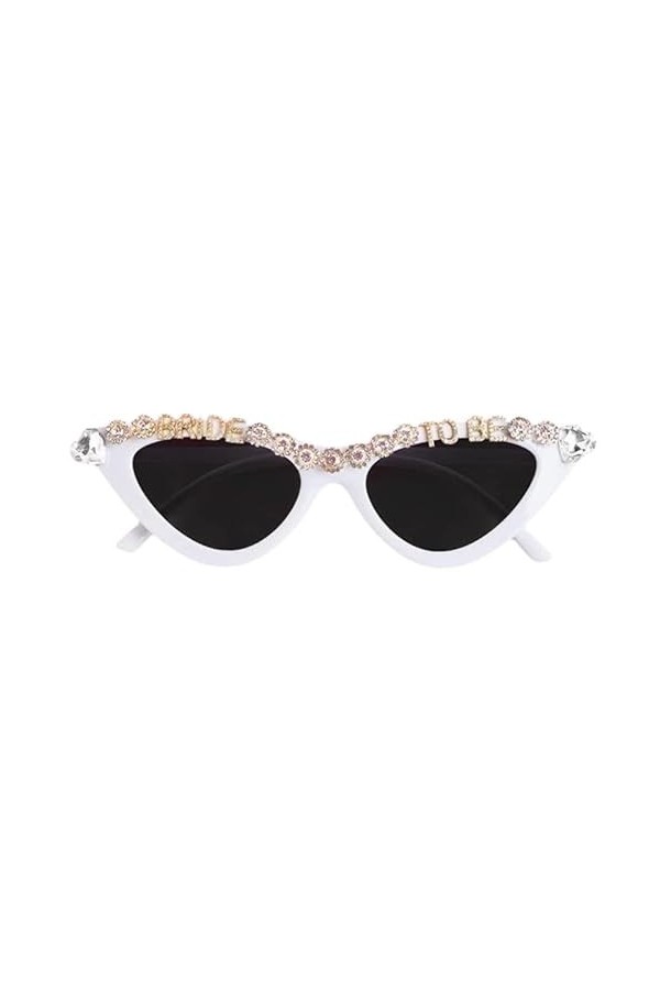 Ins Style Lunettes de soleil pour femme et fille, monture en forme dœil de chat, style Y2K, décorations dété tendance, lune