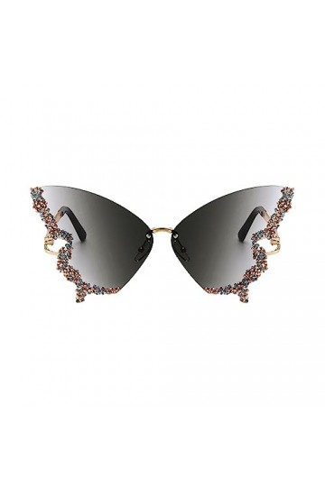 2023 Lunettes de soleil strass femmes minces lunettes de soleil modèles soleil et lunettes de vue Rhr844, bleu ciel, A