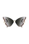 2023 Lunettes de soleil strass femmes minces lunettes de soleil modèles soleil et lunettes de vue Rhr844, bleu ciel, A